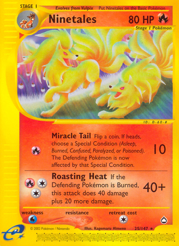 Ninetales (25/147) [Aquapolis] | Eastridge Sports Cards & Games