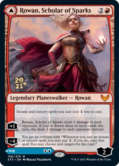 Rowan, Scholar of Sparks // Will, Scholar of Frost [Strixhaven: School of Mages Prerelease Promos] | Eastridge Sports Cards & Games