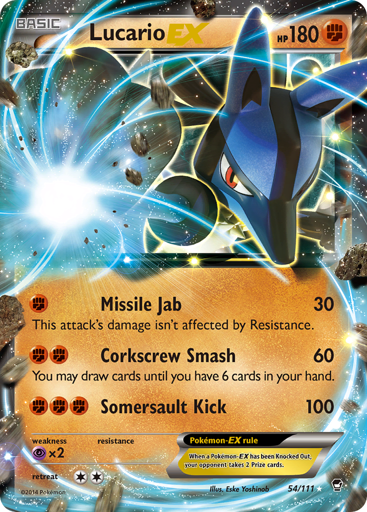 Lucario EX (54/111) [XY: Furious Fists] | Eastridge Sports Cards & Games