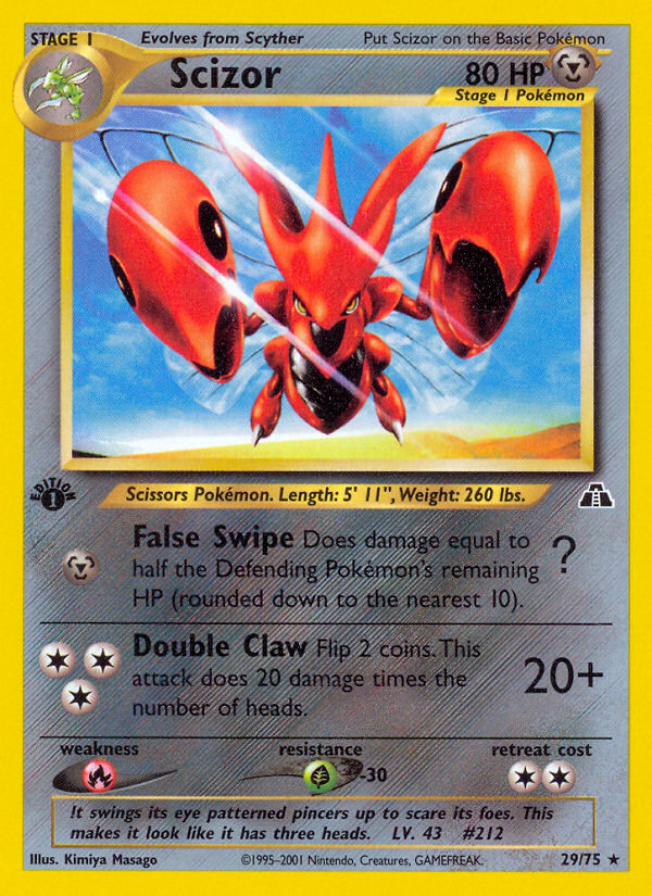 Scizor (29/75) [Neo Discovery 1st Edition] | Eastridge Sports Cards & Games