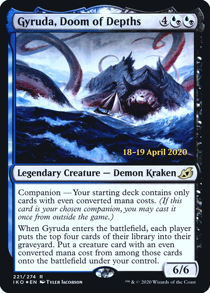Gyruda, Doom of Depths  [Ikoria: Lair of Behemoths Prerelease Promos] | Eastridge Sports Cards & Games