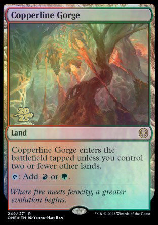 Copperline Gorge [Phyrexia: All Will Be One Prerelease Promos] | Eastridge Sports Cards & Games