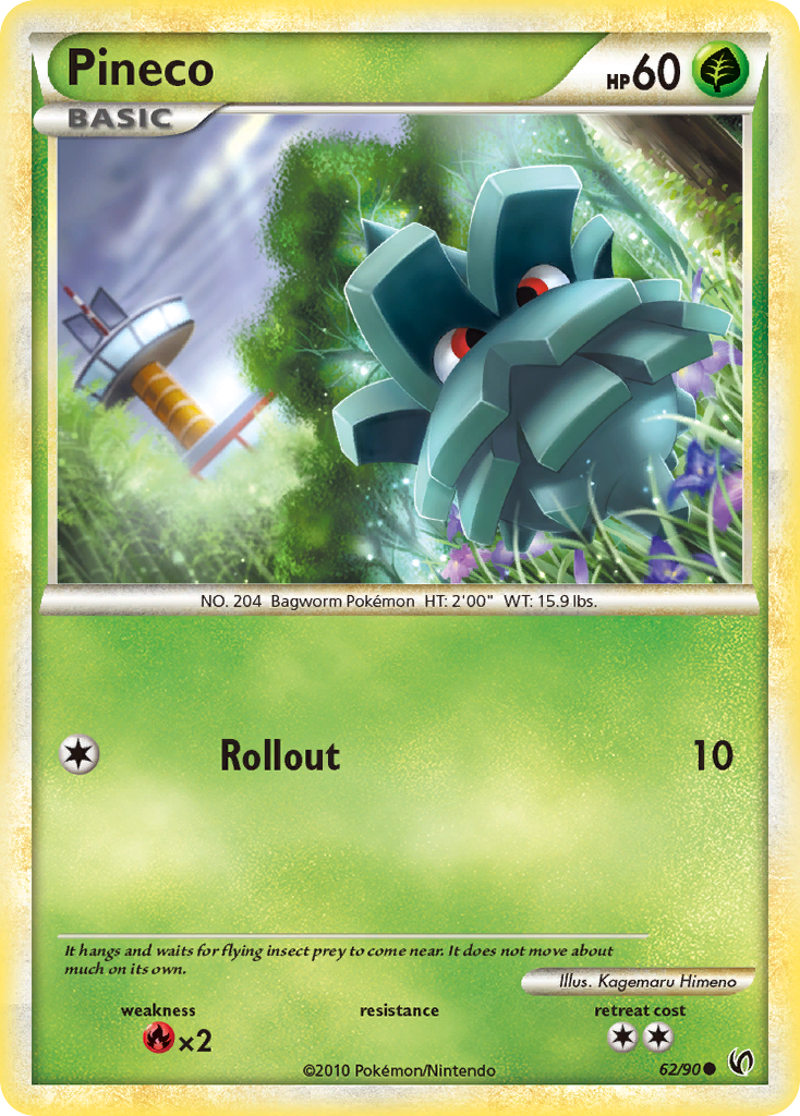 Pineco (62/90) [HeartGold & SoulSilver: Undaunted] | Eastridge Sports Cards & Games