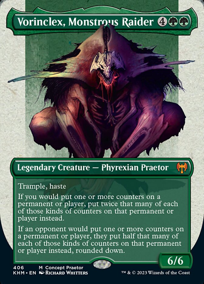 Vorinclex, Monstrous Raider (Borderless Concept Praetors) [Phyrexia: All Will Be One] | Eastridge Sports Cards & Games