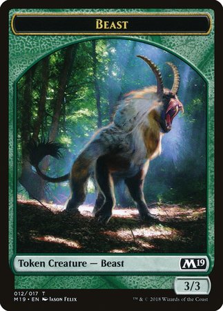 Beast Token [Core Set 2019 Tokens] | Eastridge Sports Cards & Games