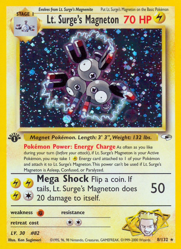 Lt. Surge's Magneton (8/132) [Gym Heroes 1st Edition] | Eastridge Sports Cards & Games