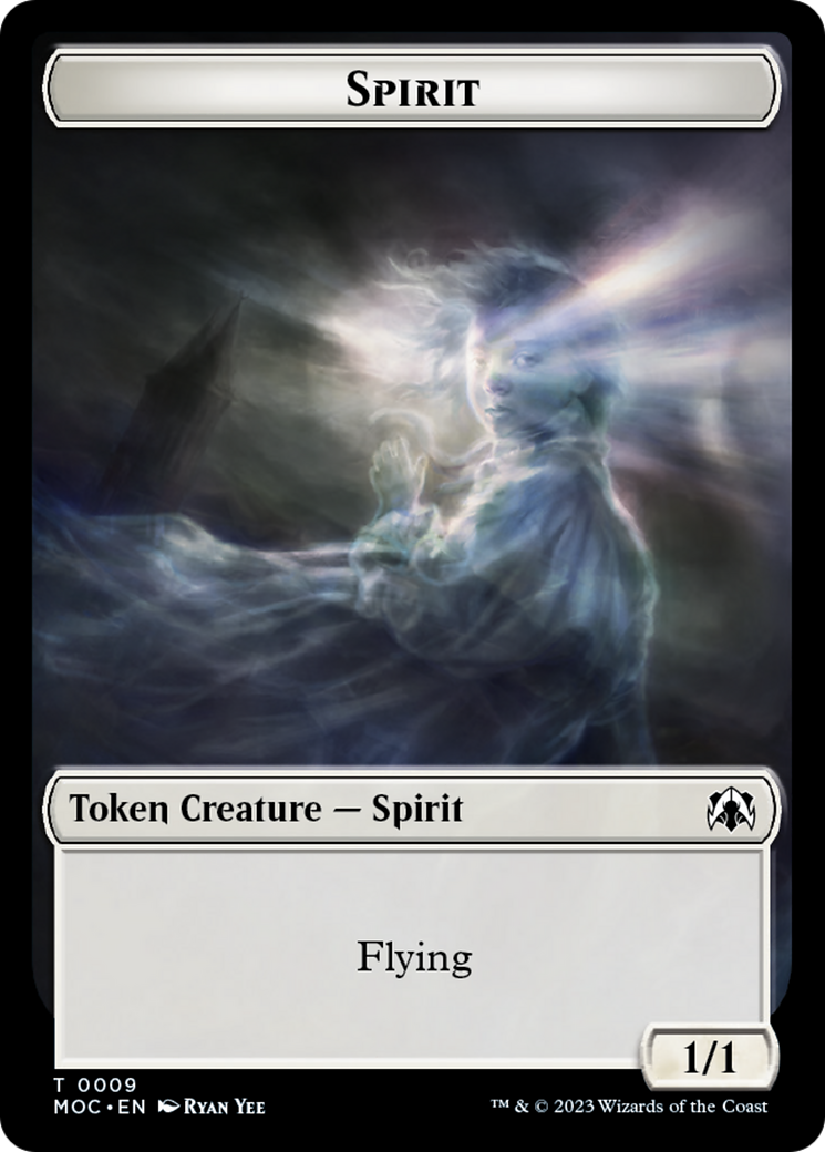 Spirt (9) // Treasure Double-Sided Token [March of the Machine Commander Tokens] | Eastridge Sports Cards & Games