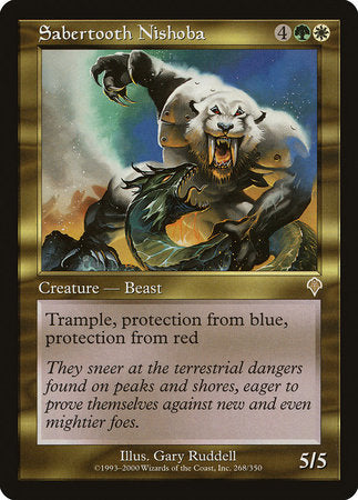 Sabertooth Nishoba [Invasion] | Eastridge Sports Cards & Games