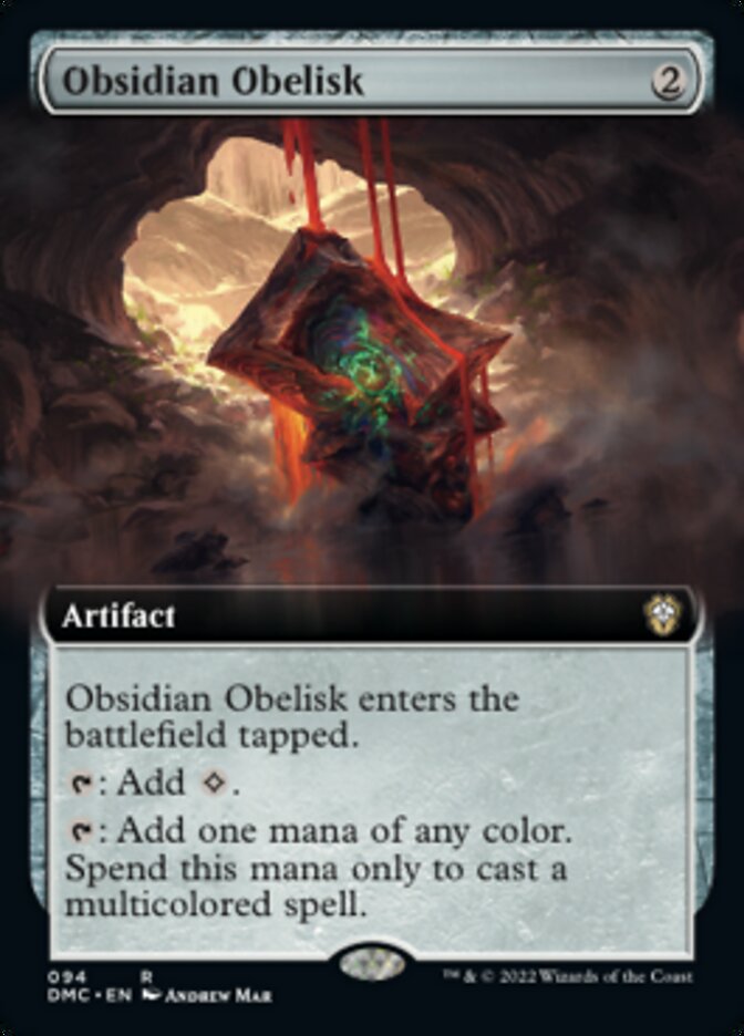 Obsidian Obelisk (Extended Art) [Dominaria United Commander] | Eastridge Sports Cards & Games