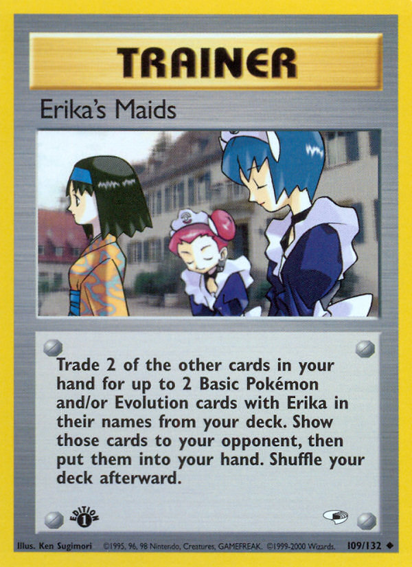 Erika's Maids (109/132) [Gym Heroes 1st Edition] | Eastridge Sports Cards & Games