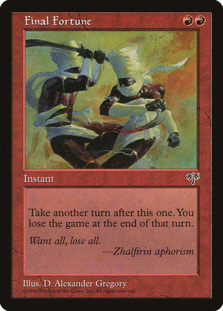 Final Fortune [Mirage] | Eastridge Sports Cards & Games
