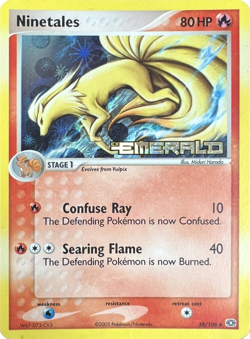 Ninetales (38/106) (Stamped) [EX: Emerald] | Eastridge Sports Cards & Games