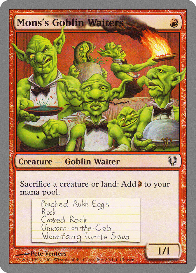 Mons's Goblin Waiters [Unhinged] | Eastridge Sports Cards & Games