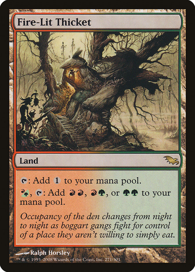 Fire-Lit Thicket [Shadowmoor] | Eastridge Sports Cards & Games