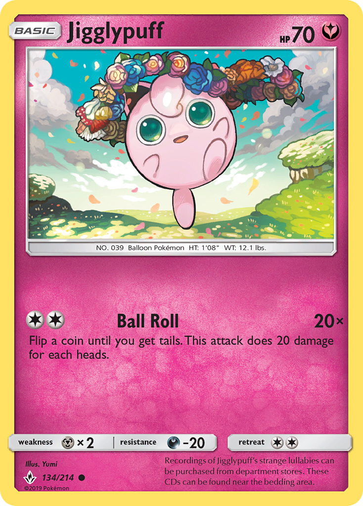 Jigglypuff (134/214) [Sun & Moon: Unbroken Bonds] | Eastridge Sports Cards & Games