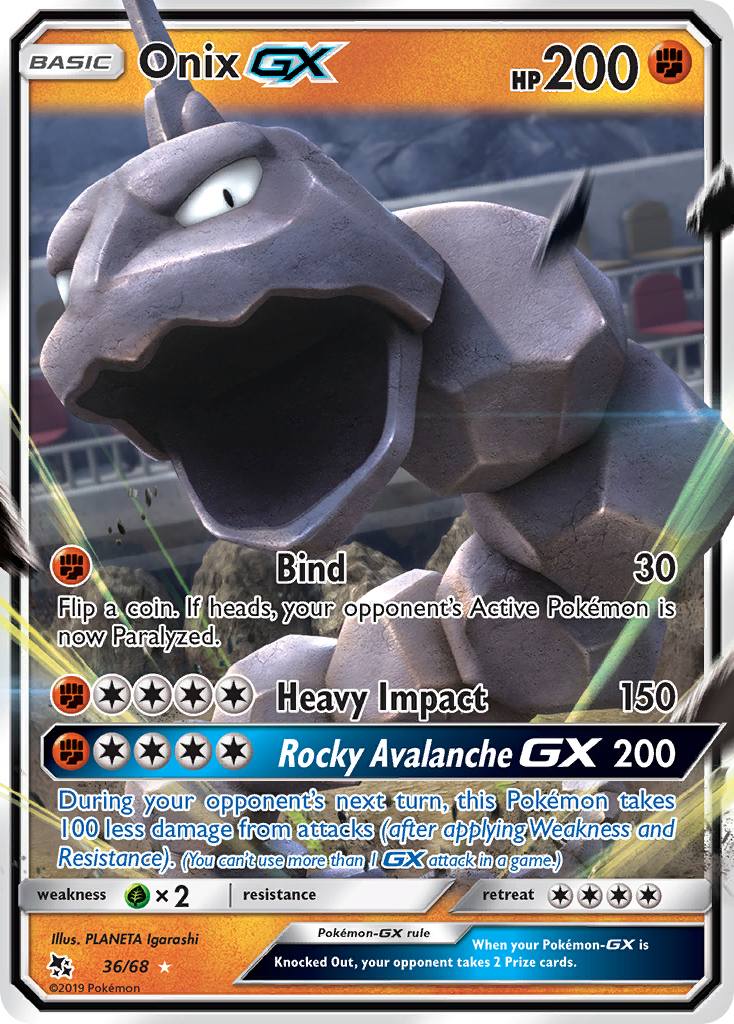 Onix GX (36/68) [Sun & Moon: Hidden Fates] | Eastridge Sports Cards & Games