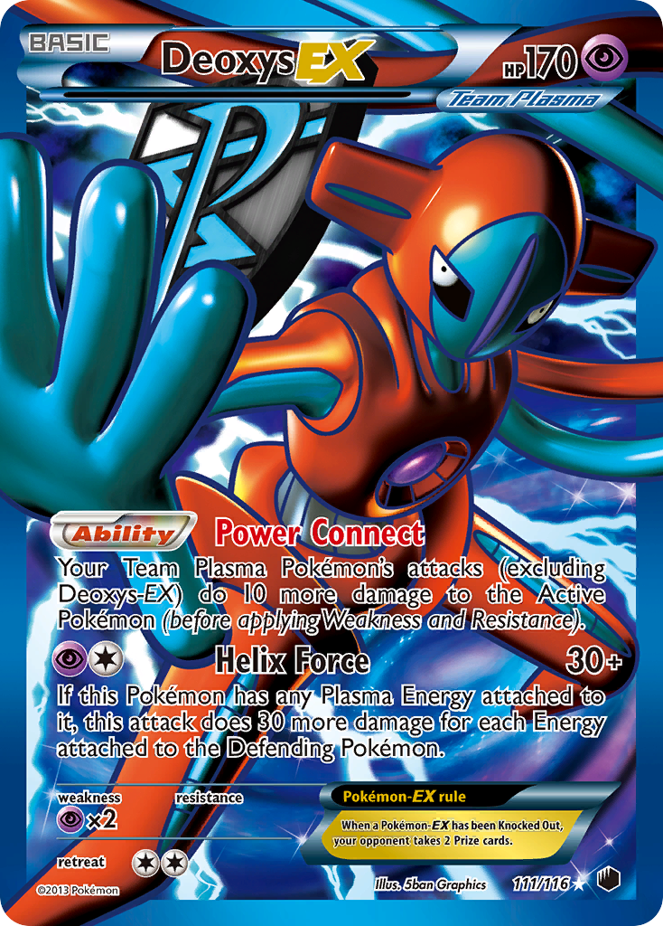 Deoxys EX (111/116) [Black & White: Plasma Freeze] | Eastridge Sports Cards & Games