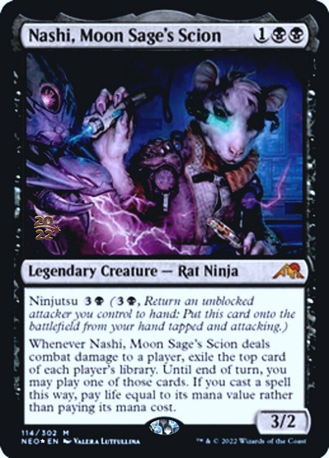 Nashi, Moon Sage's Scion [Kamigawa: Neon Dynasty Prerelease Promos] | Eastridge Sports Cards & Games