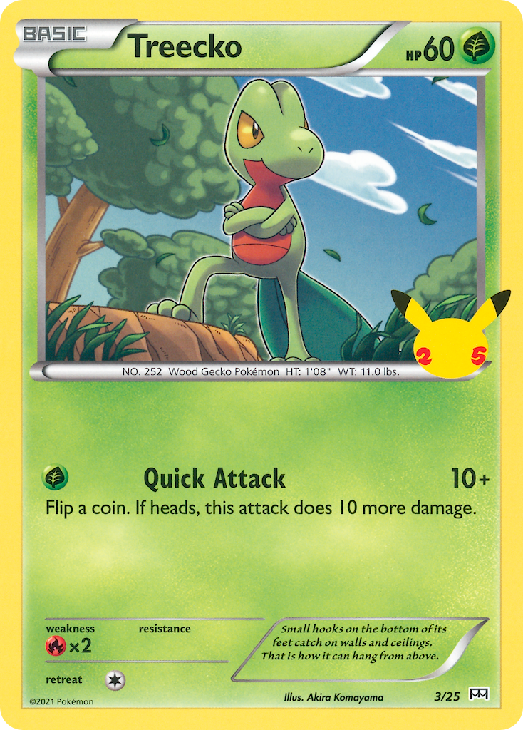 Treecko (3/25) [McDonald's 25th Anniversary] | Eastridge Sports Cards & Games