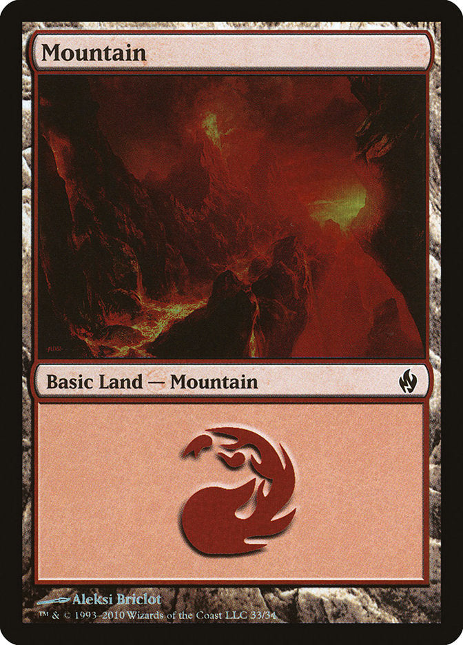 Mountain (33) [Premium Deck Series: Fire and Lightning] | Eastridge Sports Cards & Games