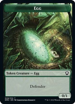 Snake // Egg Double-sided Token [Dominaria United Commander Tokens] | Eastridge Sports Cards & Games