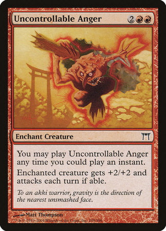 Uncontrollable Anger [Champions of Kamigawa] | Eastridge Sports Cards & Games