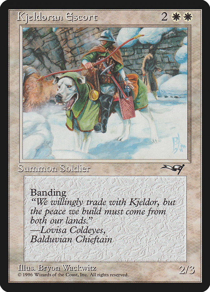 Kjeldoran Escort (Wall Background) [Alliances] | Eastridge Sports Cards & Games