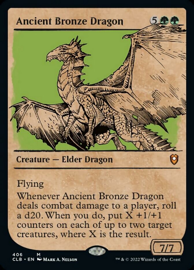 Ancient Bronze Dragon (Showcase) [Commander Legends: Battle for Baldur's Gate] | Eastridge Sports Cards & Games