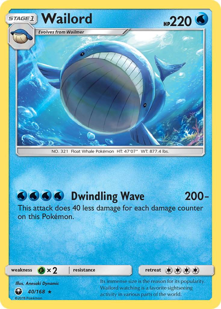 Wailord (40/168) [Sun & Moon: Celestial Storm] | Eastridge Sports Cards & Games