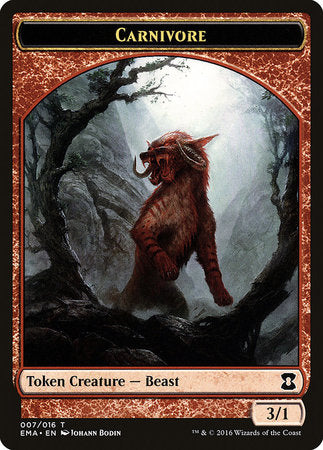 Carnivore Token [Eternal Masters Tokens] | Eastridge Sports Cards & Games