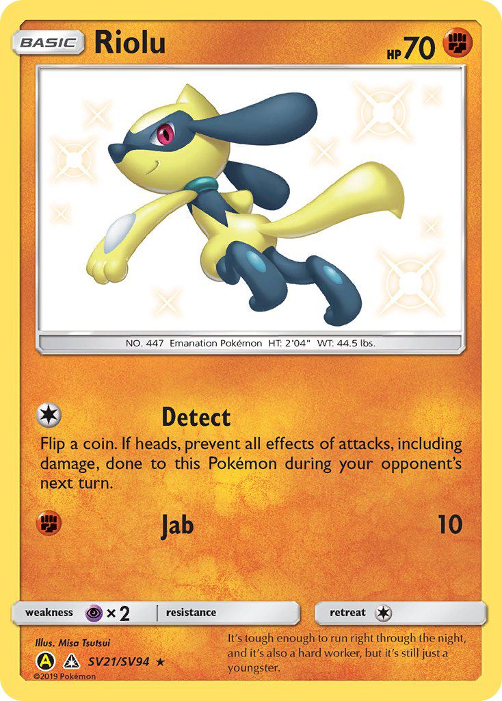 Riolu (SV21/SV94) [Sun & Moon: Hidden Fates - Shiny Vault] | Eastridge Sports Cards & Games