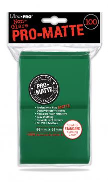 Ultra Pro Pro-Matte Green Standard Deck Protectors 100ct | Eastridge Sports Cards & Games
