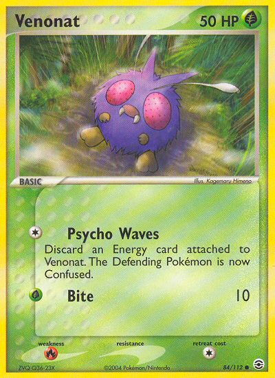 Venonat (84/112) [EX: FireRed & LeafGreen] | Eastridge Sports Cards & Games