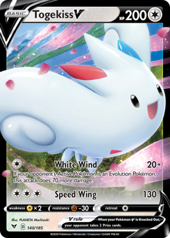 Togekiss V (140/185) [Sword & Shield: Vivid Voltage] | Eastridge Sports Cards & Games