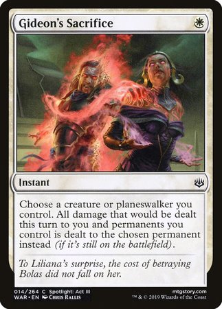 Gideon's Sacrifice [War of the Spark] | Eastridge Sports Cards & Games