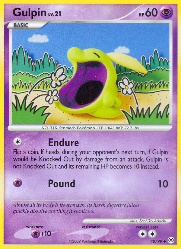 Gulpin (40/99) [Platinum: Arceus] | Eastridge Sports Cards & Games