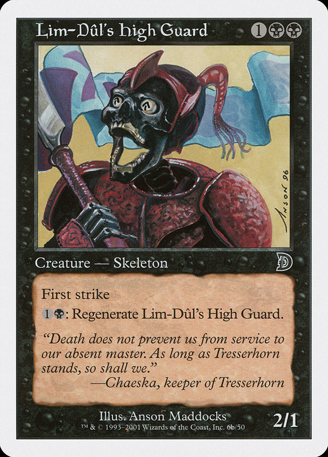 Lim-Dul's High Guard (Holding Flag) [Deckmasters] | Eastridge Sports Cards & Games