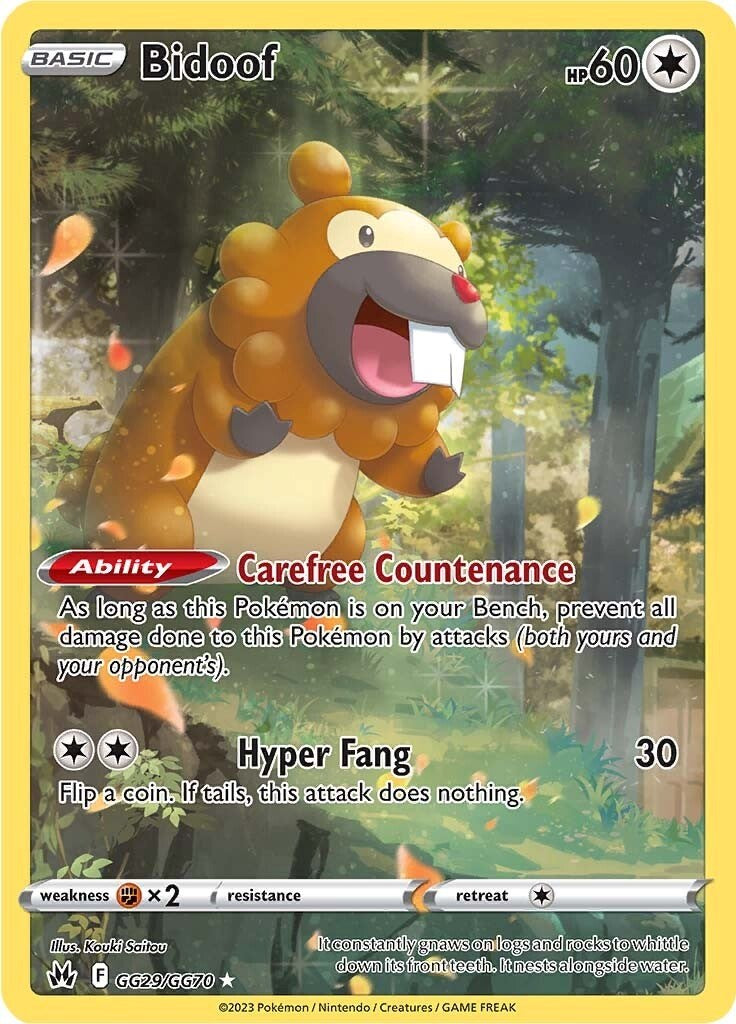 Bidoof (GG29/GG70) [Sword & Shield: Crown Zenith] | Eastridge Sports Cards & Games