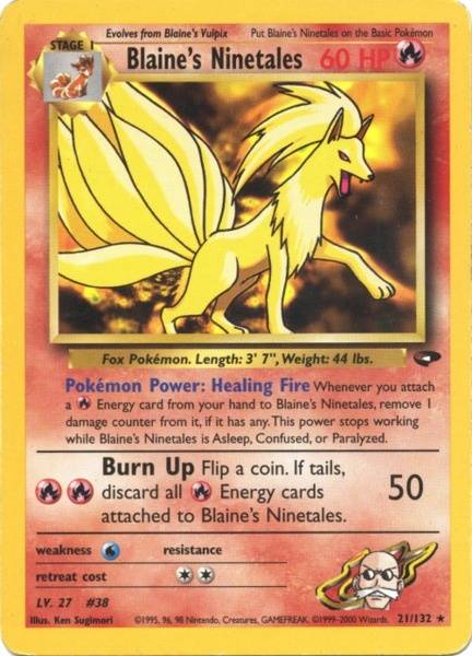 Blaine's Ninetales (21/132) [Gym Challenge Unlimited] | Eastridge Sports Cards & Games