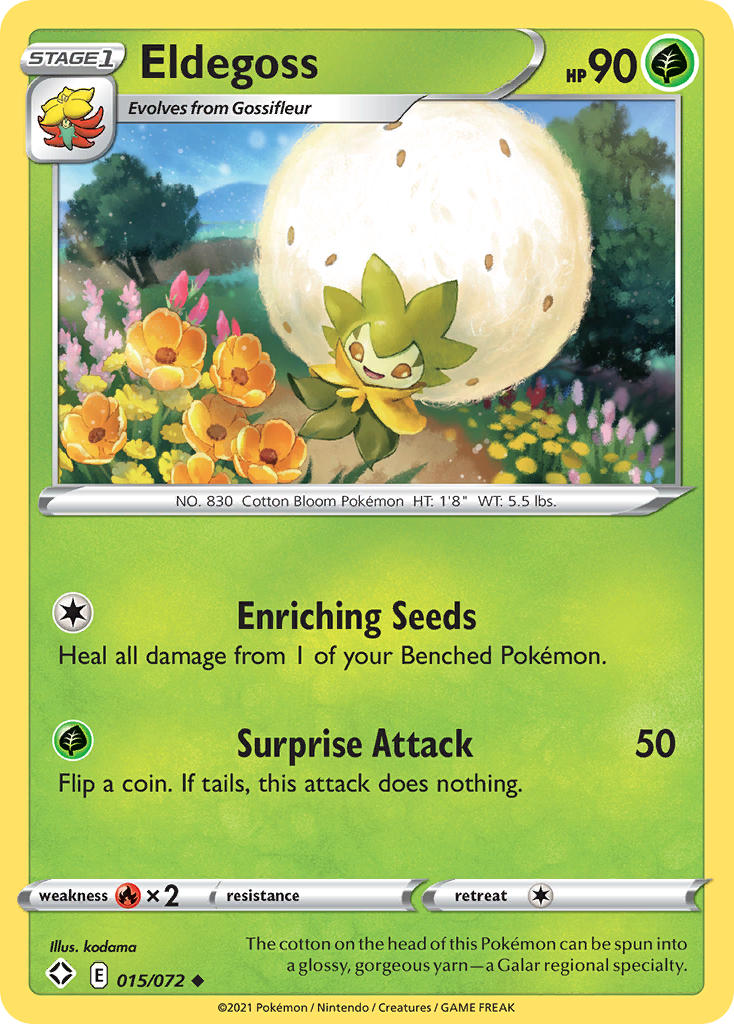 Eldegoss (015/072) [Sword & Shield: Shining Fates] | Eastridge Sports Cards & Games