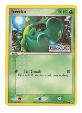 Treecko (70/106) (Gen Con The Best Four Days in Gaming Promo) [EX: Emerald] | Eastridge Sports Cards & Games