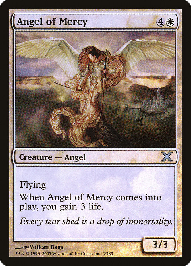 Angel of Mercy (Premium Foil) [Tenth Edition] | Eastridge Sports Cards & Games