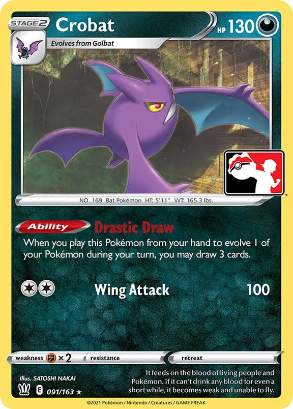 Crobat (091/163) [Prize Pack Series One] | Eastridge Sports Cards & Games