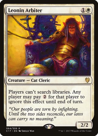 Leonin Arbiter [Commander 2017] | Eastridge Sports Cards & Games