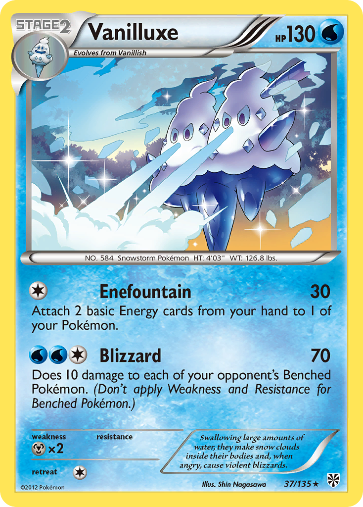 Vanilluxe (37/135) [Black & White: Plasma Storm] | Eastridge Sports Cards & Games