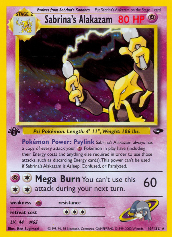 Sabrina's Alakazam (16/132) [Gym Challenge 1st Edition] | Eastridge Sports Cards & Games