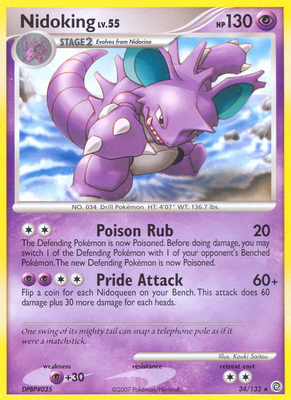 Nidoking (34/132) [Diamond & Pearl: Secret Wonders] | Eastridge Sports Cards & Games