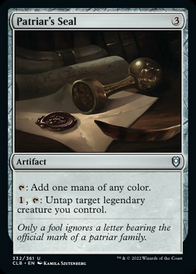 Patriar's Seal [Commander Legends: Battle for Baldur's Gate] | Eastridge Sports Cards & Games