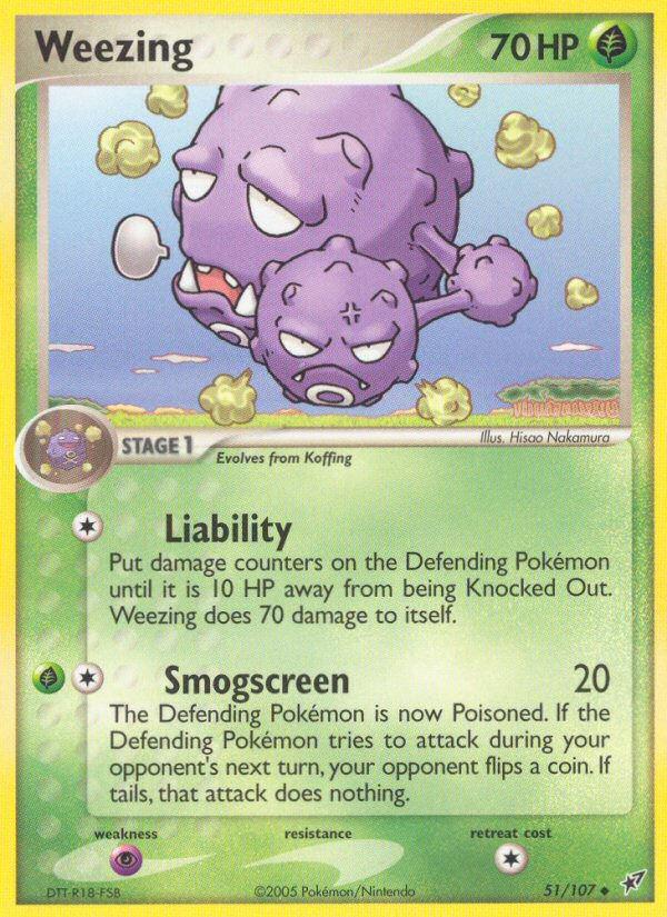 Weezing (51/107) [EX: Deoxys] | Eastridge Sports Cards & Games