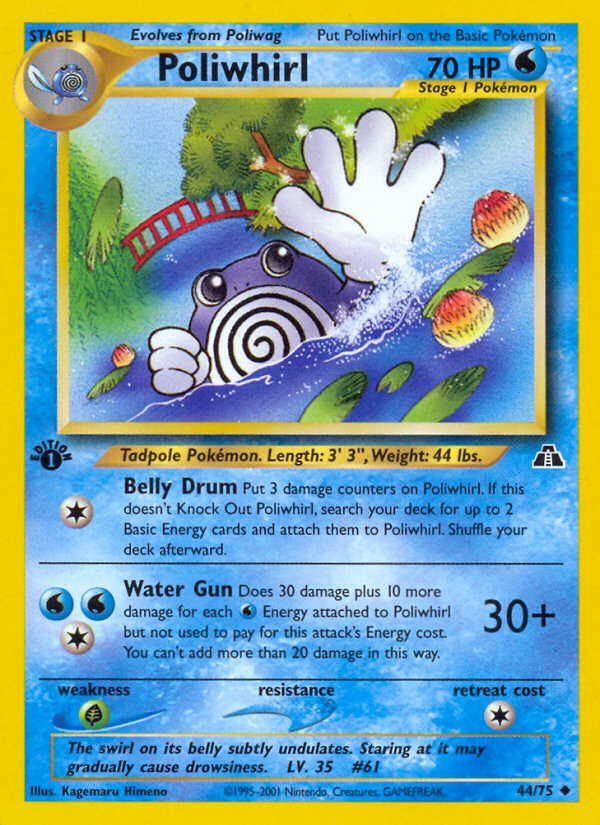 Poliwhirl (44/75) [Neo Discovery 1st Edition] | Eastridge Sports Cards & Games